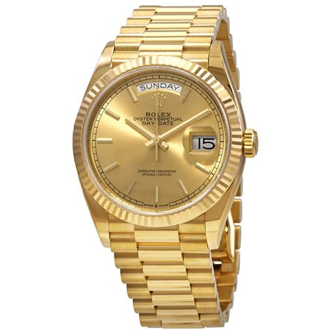 rolex day date 38mm gold|rolex day date retail price.